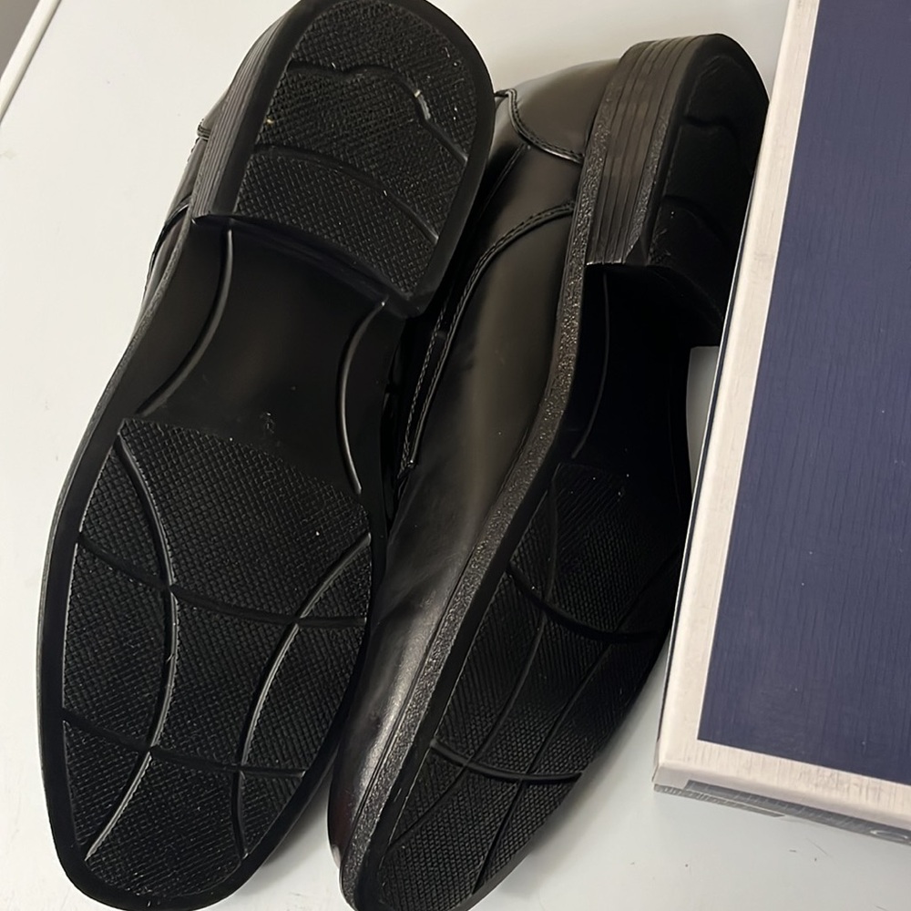 Croft & Barrow Men’s Black Dress Shoes sz 10.5 - Picture 7 of 7